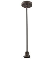 5"W Craftsman Brown On Brass 1 Lt Pendant Hardware