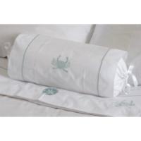 Aqua Crab Bolster Bed Pillow