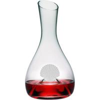 Scallop Shell Etched Punted Carafe