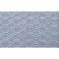 Nazar Blue Hook Rug, 7.6 X 9.6