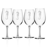 Seahorse AP Large Wine Glasses S/4