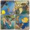 Underwater Fun Coasters, Set Of 4