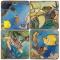 Underwater Fun Coasters, Set Of 4
