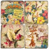 Tropical Island Coasters S/4
