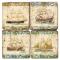 Ships On Fabric Coasters