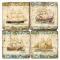 Ships On Fabric Coasters