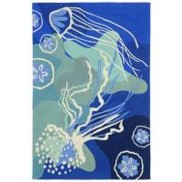 Jelly Fish Ocean Rug 5' X 7'6"