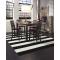 Rugby Stripe Black Rug 7'6" X 9'6"