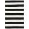 Rugby Stripe Black Rug 8'3" X 11'6"