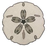 Sand Dollar Round Hook Rug