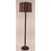 Coastal Lamp Manila Rope Floor Lamp W/ Painted Base