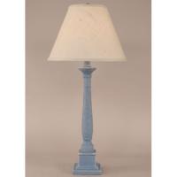 Coastal Lamp Square Candlestick Table Lamp - Weathered Wedgewood Blue