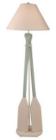 Nude/Shaded Cove 2-Paddle Floor Lamp