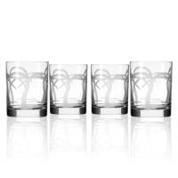 Palm Tree DOF 13 oz Glasses (Set Of 4)