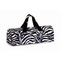 Faux Fur Carlotta Clutch Wine Bottle Clutch, Zebra Fur
