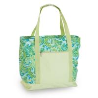 LIDO Two in One Cooler Bag, Green Paisley