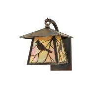 8" W Stillwater Song Bird Curved Arm Wall Sconce