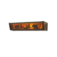 24" W Bear At Lake Vanity Light