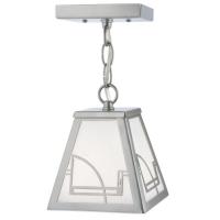 6" Sq Revival Deco Mini Pendant