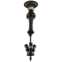 21.5"  Bulb Column/Onyx/Column 3 Lt Flush