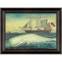 White Whale Ack Sails Ii Framed Art By Kolene Spicher