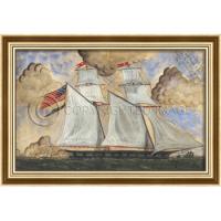 A Good Sailor Will Not Fear Them Framed Ship Art