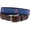 Anchors Away (Navy) Leather Tab Belt