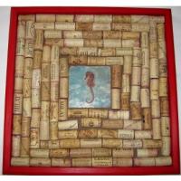 Seahorse Cork Board Red