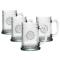 Compass Etched Tankard Beer Mug Set