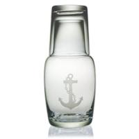 Anchor Etched Bedside Carafe And Glass Set