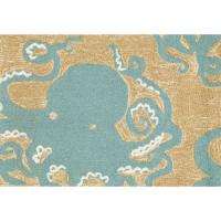 Liora Manne Frontporch Octopus Indoor/Outdoor Rug - Blue, 20" By 30"