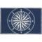 Liora Manne Frontporch Compass Indoor/Outdoor Rug - Navy, 20" By 30"