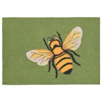 Liora Manne Frontporch Bee Indoor/Outdoor Rug - Green, 20" By 30"