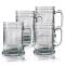 Clipper Ship Etched Tankard Beer Mug Set