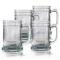 Clipper Ship Etched Tankard Beer Mug Set