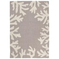 Liora Manne Capri Coral Bdr Indoor/Outdoor Rug - Silver, 24" By 36"