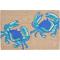 Liora Manne Frontporch Crabs Indoor/Outdoor Rug - Blue, 24" By 36"