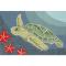 Liora Manne Frontporch Sea Turtle Indoor/Outdoor Rug - Blue, 24" By 36"