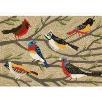 Liora Manne Frontporch Birds Indoor/Outdoor Rug - Natural, 24" By 36"