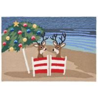 Liora Manne Frontporch Coastal Christmas Indoor/Outdoor Rug - Multi, 24" By 36"