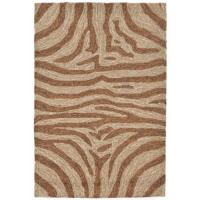 Liora Manne Ravella Zebra Indoor/Outdoor Rug - Brown, 24" By 36"
