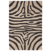Liora Manne Ravella Zebra Indoor/Outdoor Rug - Black, 24" By 36"