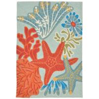 Liora Manne Ravella Ocean Scene Indoor/Outdoor Rug - Blue, 24" By 36"