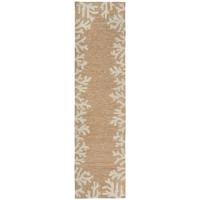 Liora Manne Capri Coral Bdr Indoor/Outdoor Rug - Natural, 24" By 8'