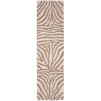 Liora Manne Ravella Zebra Indoor/Outdoor Rug - Brown, 24" By 8'
