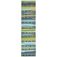 Liora Manne Ravella Fiesta Indoor/Outdoor Rug - Blue, 24" By 8'