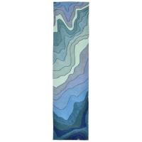 Liora Manne Ravella Mykonos Indoor/Outdoor Rug - Blue, 24" By 8'