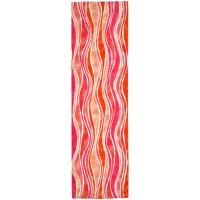 Liora Manne Visions Iii Wave Indoor/Outdoor Rug - Pink, 27" By 8'