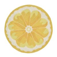 Liora Manne Frontporch Lemon Slice Indoor/Outdoor Rug - Yellow, 3' Rd