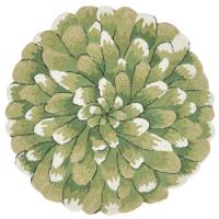 Liora Manne Frontporch Mum Indoor/Outdoor Rug - Green, 3' Rd